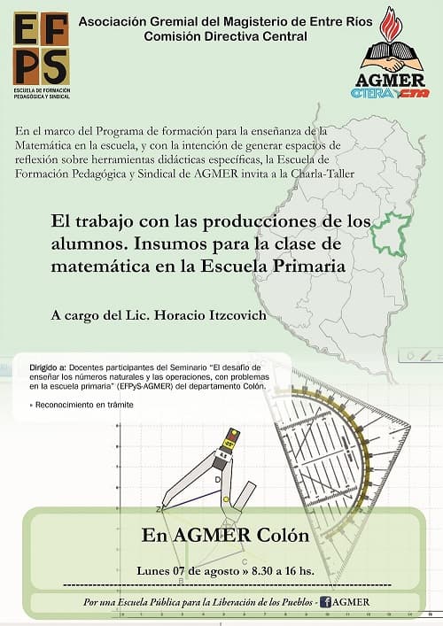 Didáctica de la matemática: charla taller en Colón del Lic. Itzcovich