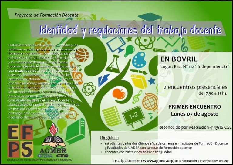 Comienza en Bovril el proyecto «Identidad y regulaciones del trabajo docente»