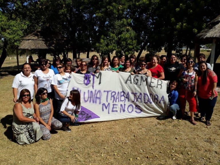 AGMER, militando el 8M