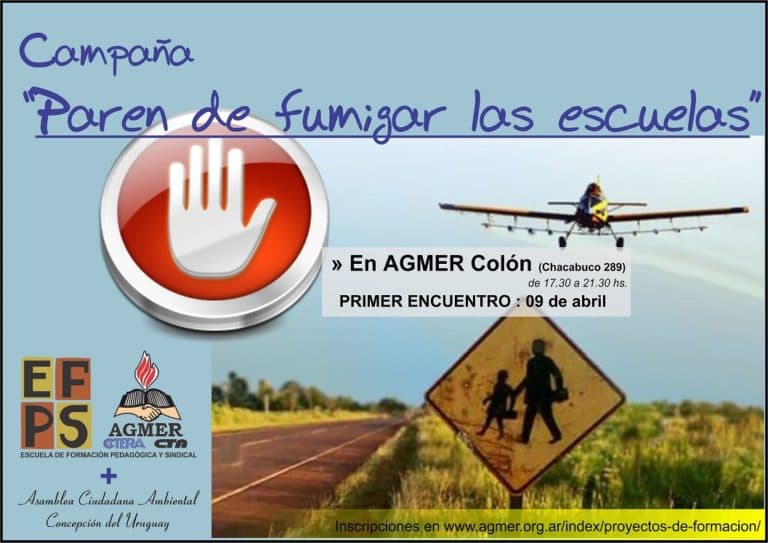 Inicia en Colón la campaña Paren de Fumigar las Escuelas