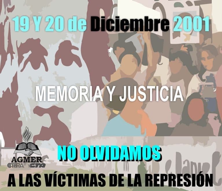 19 y 20 de diciembre. No olvidamos a las víctimas de la represión