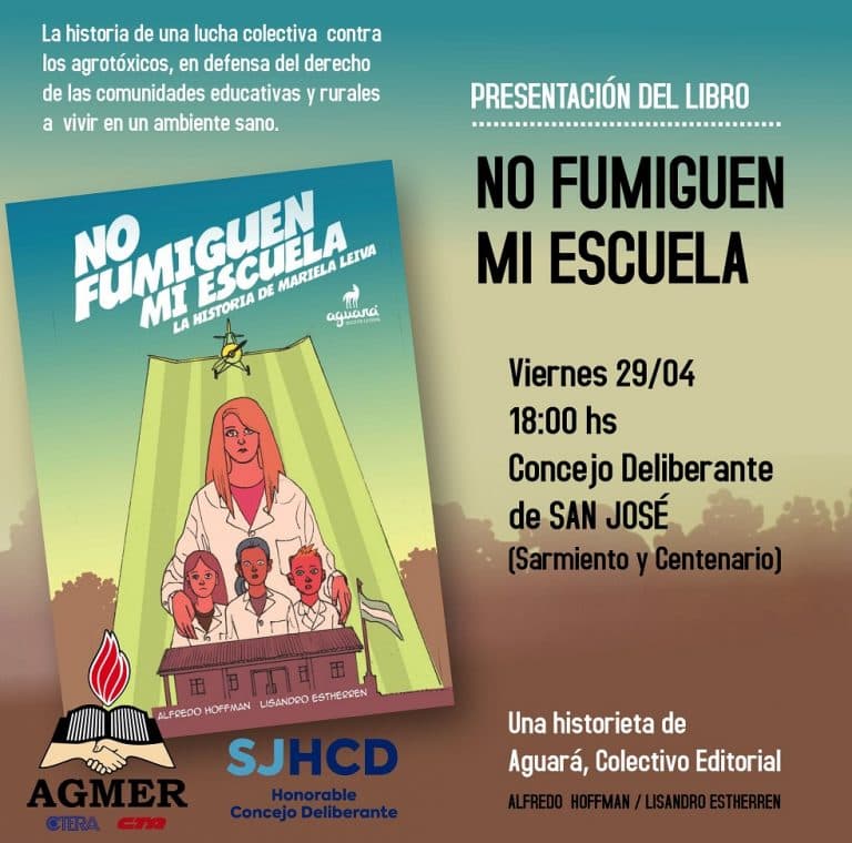 No fumiguen mi escuela. Presentación en San José