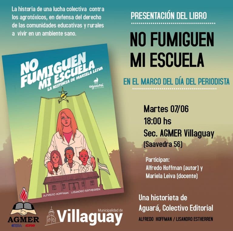El libro “No fumiguen mi escuela” se presenta en Villaguay