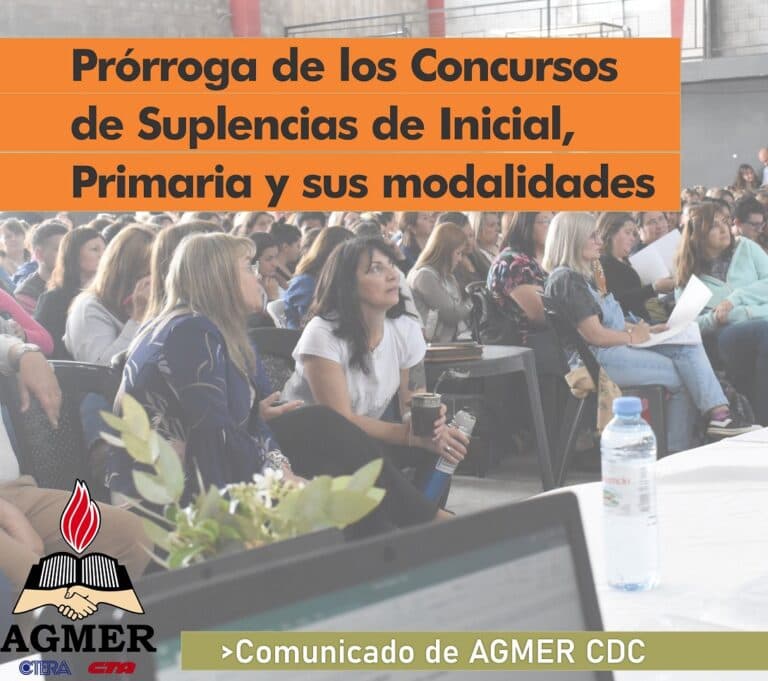 Prórroga de los Concursos de Suplencias de Inicial, Primaria y sus modalidades