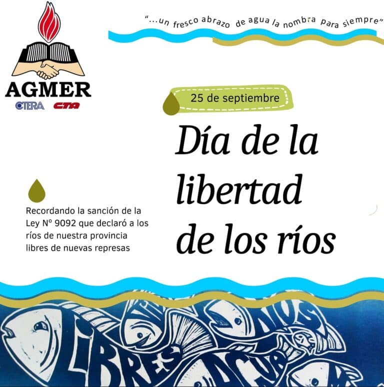 25 de septiembre: Día de la libertad de los ríos