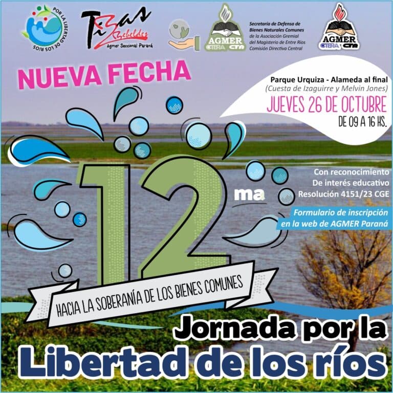 26 de octubre: Duodécima edición de la Jornada por la Libertad de los Ríos