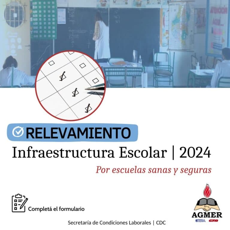 Relevamiento de Infraestructura Escolar de AGMER 2024