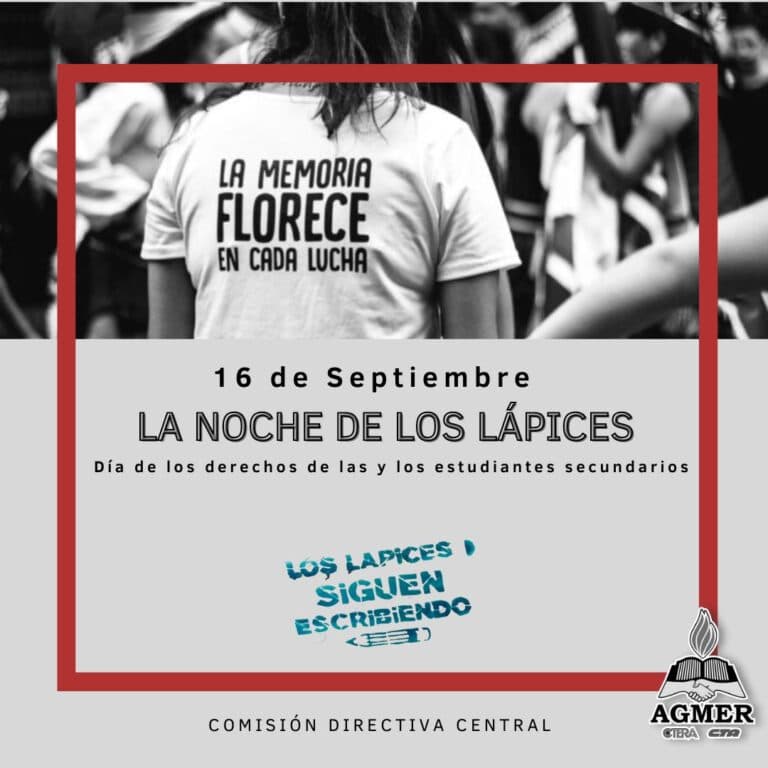 16 de septiembre: aniversario de la Noche de los Lápices