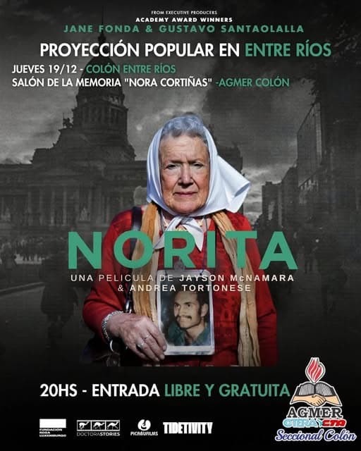 Proyección popular: “Norita”, en AGMER Seccional Colón