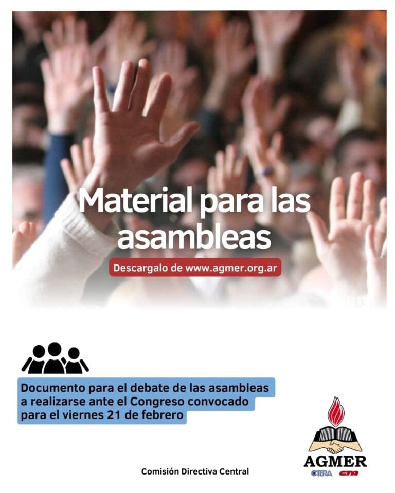 Material para el debate de las asambleas escolares